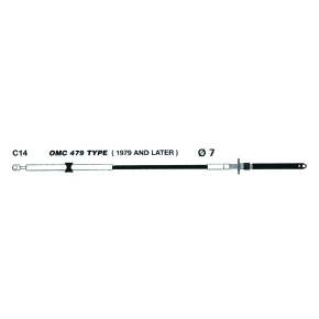 Uflex Câble de commande Johnson/ Evinrude - C14