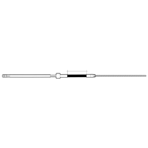 Uflex Câble de gouvernail rotatif M66