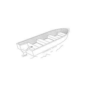 Boatersports Housse de protection de bateau de pêche à fond en V