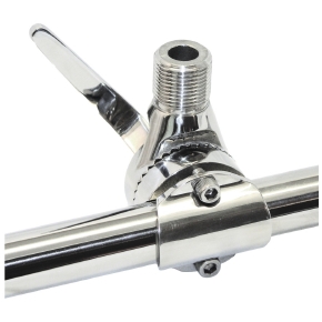 Boatersports Socle d antenne en acier inoxydable pour montage sur rail avec levier